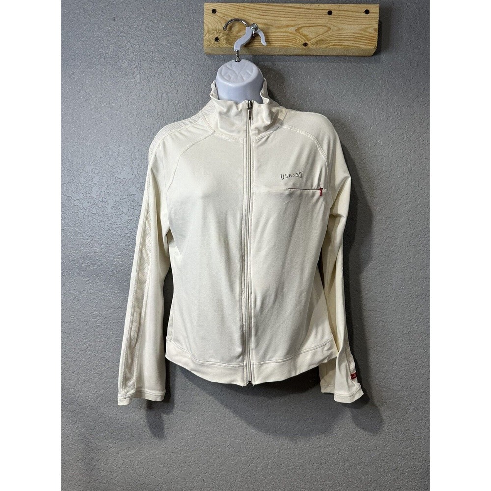 USA Pro Fitness/Athletic Jacket Womens White‎ Size M
